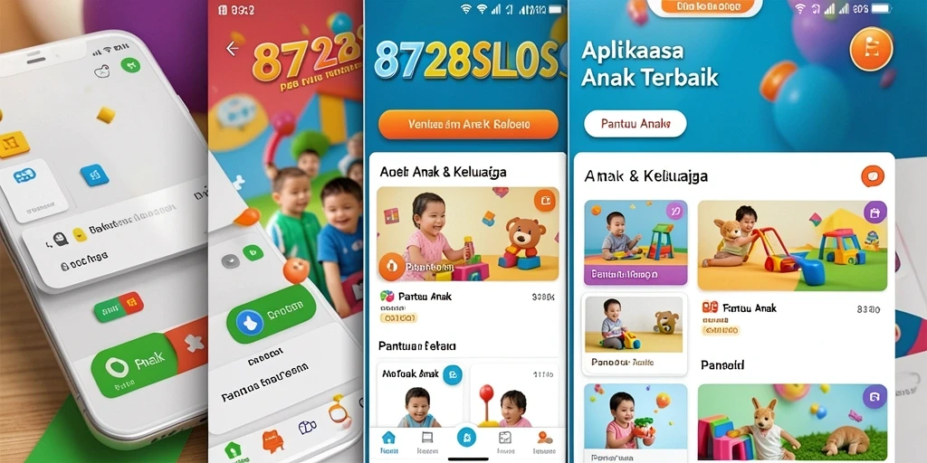 Tampilan antarmuka intuitif 8728SLOTS untuk pemantauan anak.