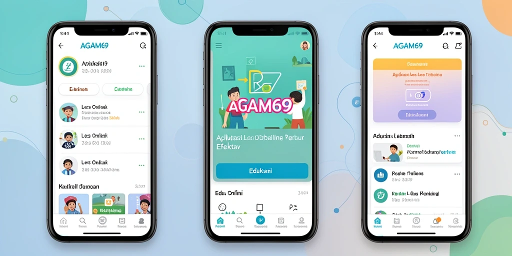 Tampilan antarmuka AGAM69 yang user-friendly untuk Les Online.