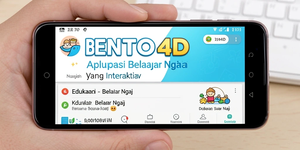 Antarmuka BENTO4D yang ramah pengguna untuk belajar mengaji.