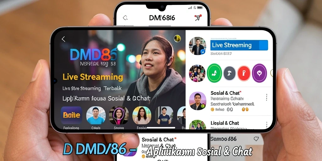 Antarmuka DMD686 yang menawan untuk pengalaman Live Streaming.