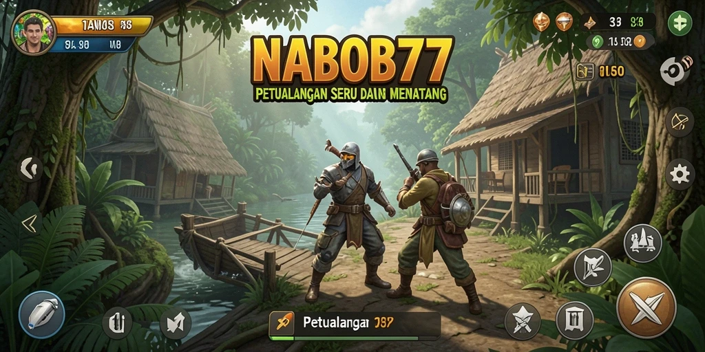 Tampilan utama antarmuka NABOB77 yang menarik dan intuitif.