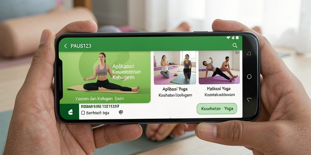Tampilan antarmuka utama PAUS123 dengan berbagai fitur Yoga.