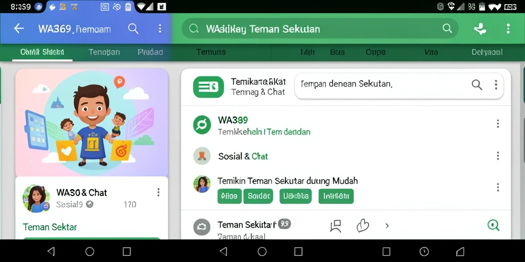 Antarmuka WA369 yang menarik untuk menemui teman baru.